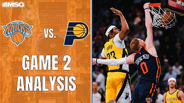 Knicks Resilience leads to Game 2 victory over Pacers | New York Knicks