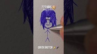 How To Draw Itachi 10sec ,3min ,25 min ✨️🖊 #shorts #satisfying