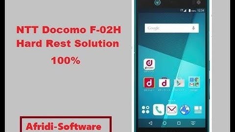 How To Hard Reset NTT Docomo F-02H Easy Way