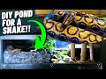 DIY POND, FAN & HEAT BULB for PVC REPTILE ENCLOSURE!!