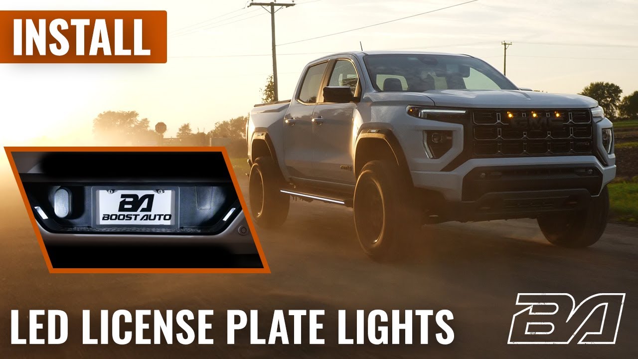 Руководство по установке светодиодных фонарей освещения номерного знака Boost Auto | Chevrolet Co...