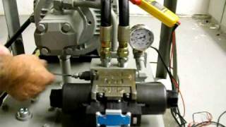 hydrolec adjusting the relief valve