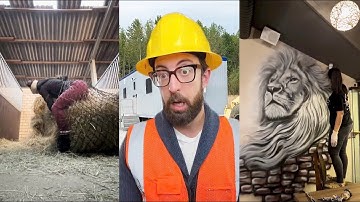 What will the top 1 smart workers be like?👷✅ #workers #skills #construction #hacks #amazing 