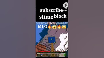 slime block MLG in Minecraft 🔥😱🔥😱 #shorts