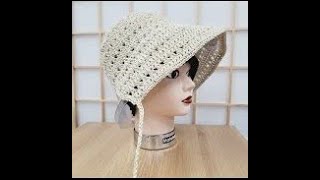 코바늘 썬보넷 동백이모자 코바늘모자뜨기 #crochet #crochet hot#여름모자뜨기#코바늘모자#동백이모자#썬보넷뜨기#챙모자뜨기