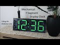 Mechanical 7 Segment Display Clock Using An Arduino & 28 Servos