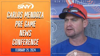 Carlos Mendoza gives Kodai Senga update, talks Jose Butto improvement, Drew Gilbert intensity | SNY