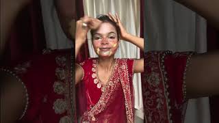 💒 Get ready with me bridal look Dulha kaha hai mera 😅 #mekuptutorial #shorts #vlog #viral #look