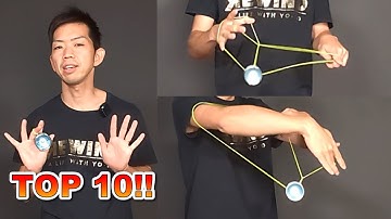 [Easy to Expert] TOP 10 Recommended Wrist Mount Entry Level Tricks #yoyo #yoyotricks #tutorial #ヨーヨー