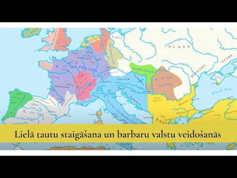 Lielā tautu staigāšana un barbaru valstu veidošanās