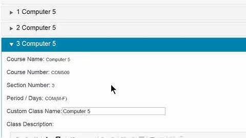 Changing Custom Class Name in our new PowerTeacher Pro