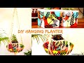 DIY Hanging Planter || Macrame Plant Hanger || Terracotta Pot Painting ||