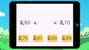 Vidéo 1 Leçon Apprends à intercaler un nombre décimal avec deux chiffres après la virgule entre