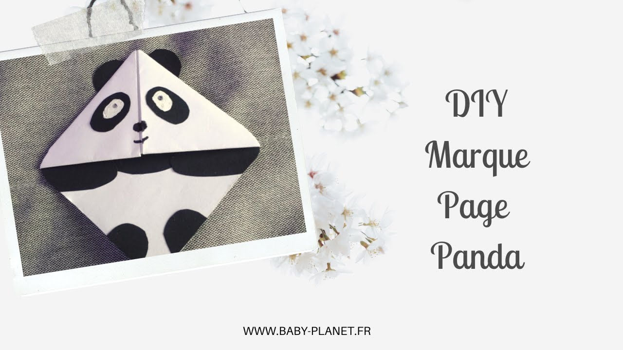 DIY marque page Panda 