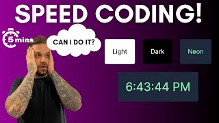 Themed Clock 5 minute Speed Coding Challenge | Next.js React Tailwind