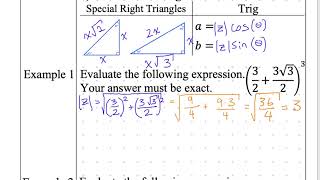 Celebrity Precalculus notes 1-12 Powers of Complex Numbers Profile