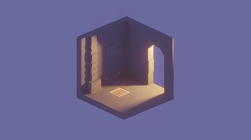 Low poly isometric dungeon room Blender 2.8