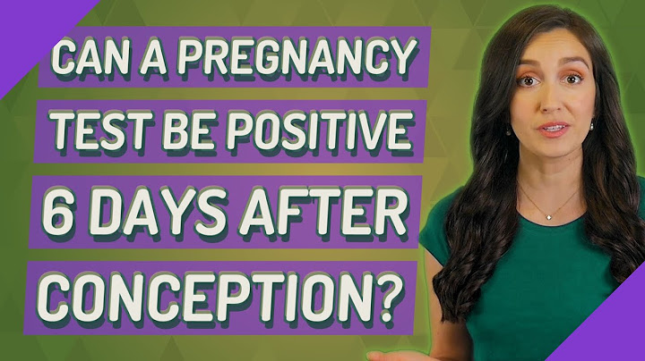 How soon can a pregnancy test be positive after conception
