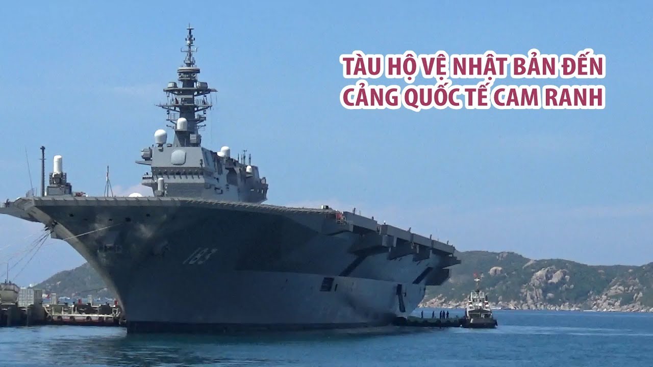 vịnh cam ranh cho ai thuê Update 2022 Cận cảnh tàu chiến cực khủng của Nhật Bản đến thăm cảng Cam Ranh