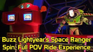 Buzz Lightyear's Space Ranger Spin Full POV Ride Experience w/Distancing Queue, Magic Kingdom 2020