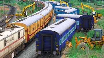 TRAIN CROSSING ACCIDENT SITE | BUMPY RAILROAD | RAILWORKS 3 TRAIN GAME SIMULATOR | NTG GAMING