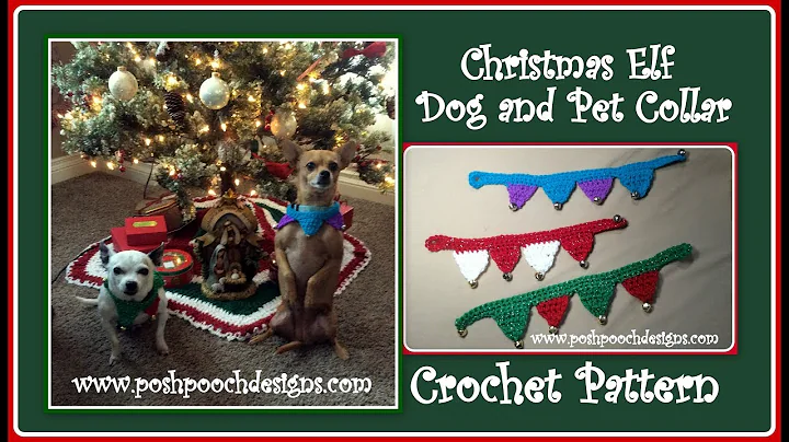 Crochet a Festive Elf Dog Collar for Christmas