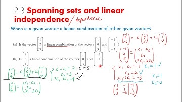 Linear Algebra 线性代数 2.5 Spanning Set