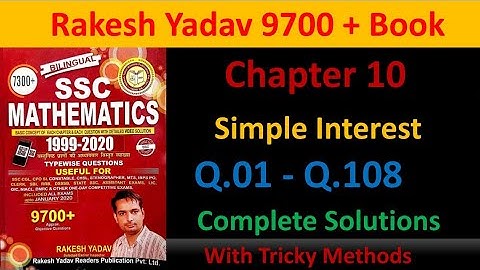 Complete Simple Interest In one Video | Maths Marathon For RRB NTPC Group D SSC CGL MTS CPO CHSL...
