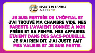 Mes Parents Ont Donné Ma Chambre À Mon Frère Et Sa Femme ; Je L'ai Vu En Rentrant De L'hôpital.