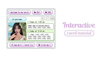 aesthetic interactive carrd tutorial - cr yeeploo