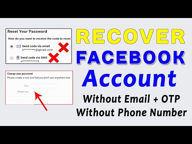 how to recover facebook account without email and password and phone number 2022 class=