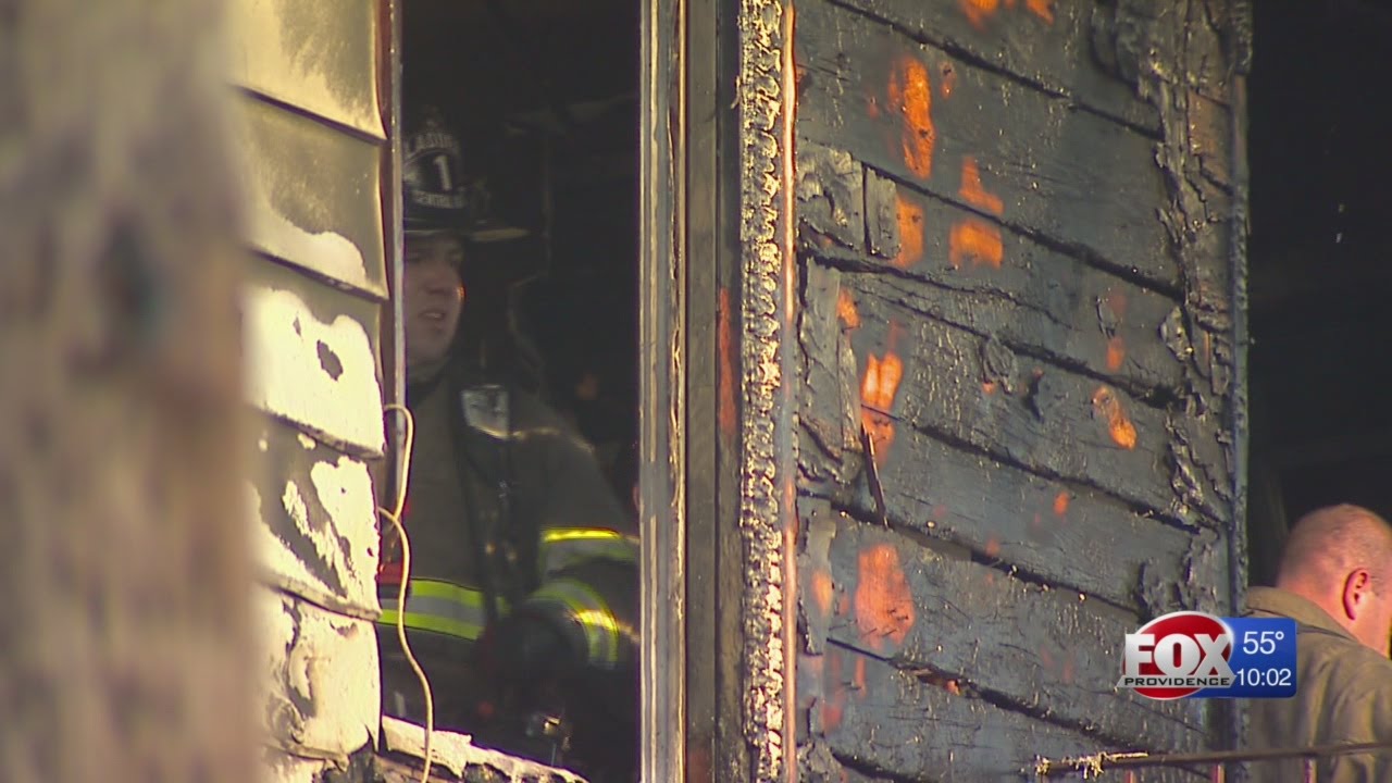 Crews knock down fire at Central Falls home - YouTube