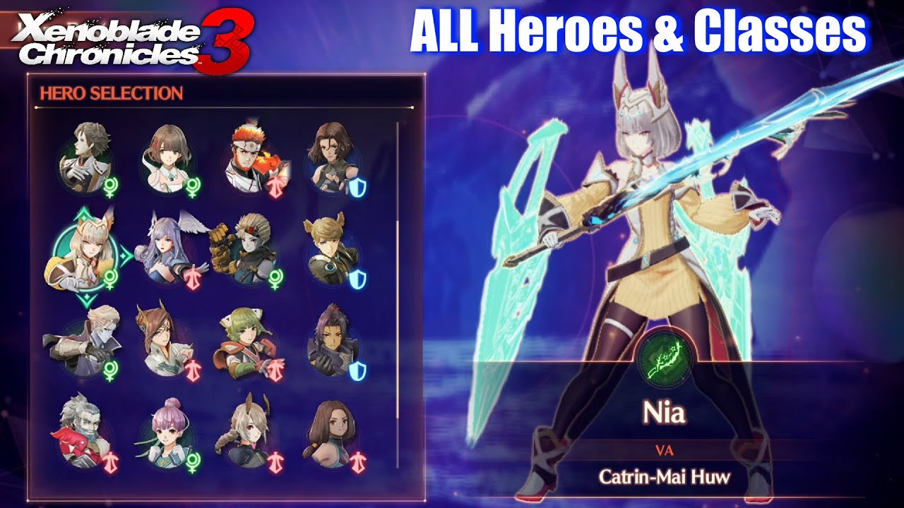 Xenoblade Chronicles 3 - ALL Heroes & Classes Showcase 