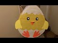 🐥 🐣 Como hacer piñata de  pollito en huevo para pascua ( 🐤 Easter egg chick piñata