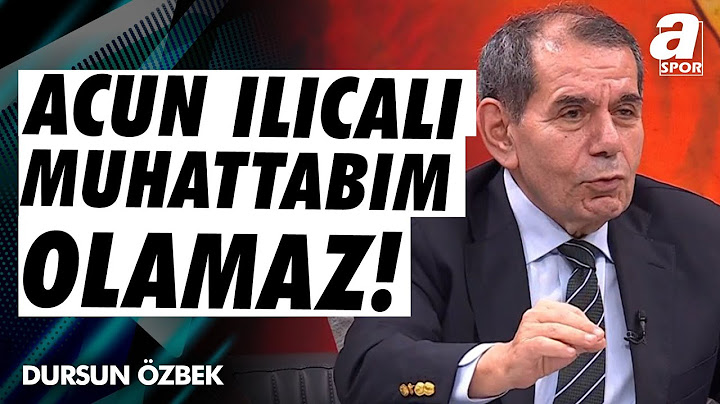 Dursun Özbek: "Acun Ilıcalı Muhattabım Değil, Olması da Mümkün Değil" / A Spor / Gündem Özel