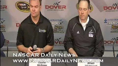 NASCAR At Dover: News conference with Lance McGrew...