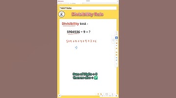 "Divisibility Rule of 9 | Math Trick for Exams 🔥 | Easy Shortcut for Students" #shorts#viral#fyp