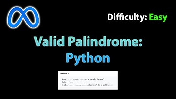 Valid Palindrome | Blind 75 | LC 125 | Python