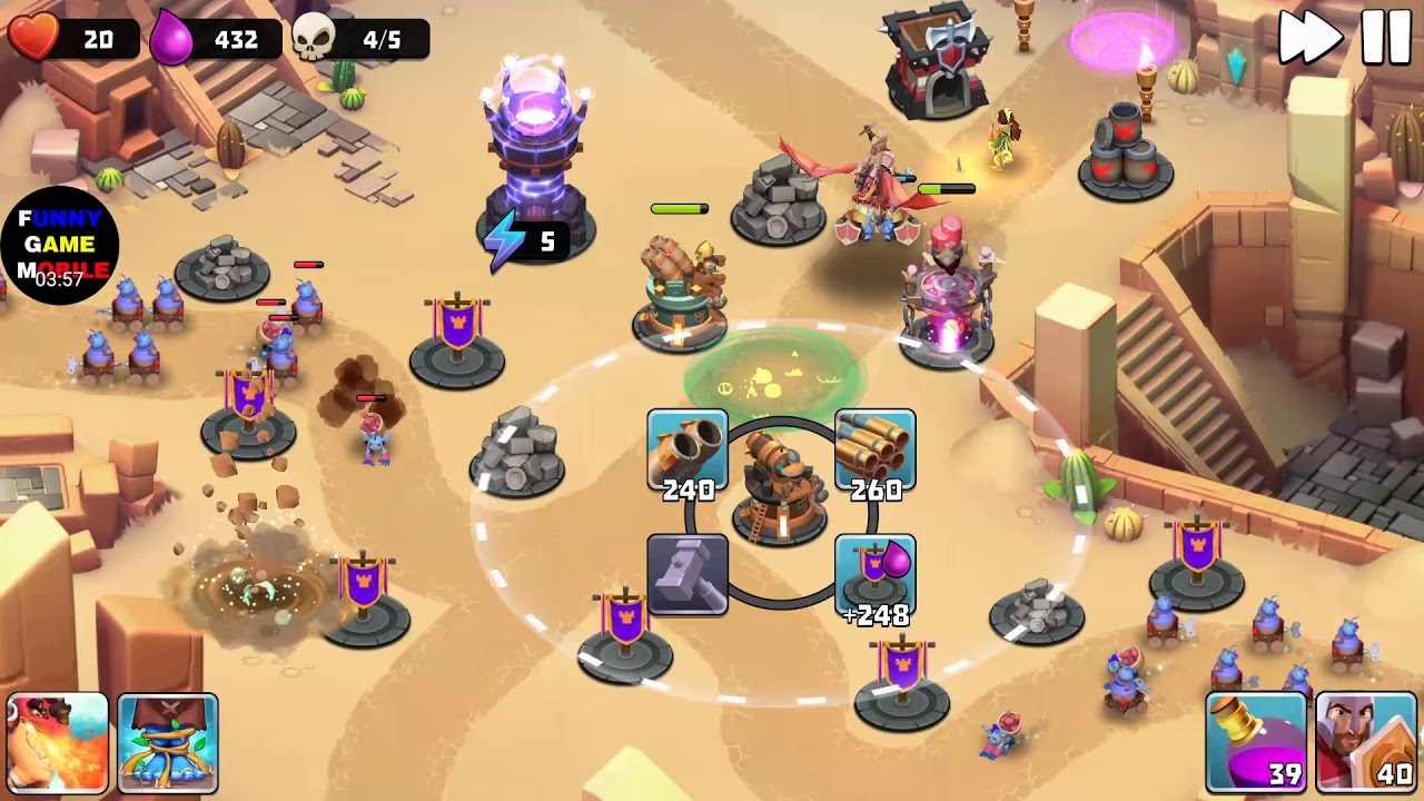 FGM - Castle Creeps TD: Chapter 34 - Level 133: Sandmarket