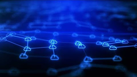 Cloud computing Concept with Plexus stock footage | stock video | Cinefootage