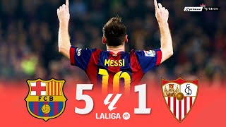 Barcelona 5 x 1 Sevilla (Messi HatTrick) ● La Liga 14/15 Extended Goals & Highlights HD