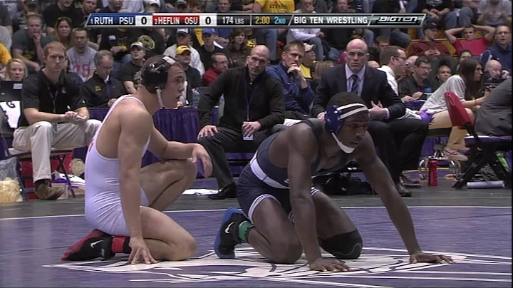 Ed Ruth vs Nick Heflin (174) - 2011 Big Ten Wrestl...
