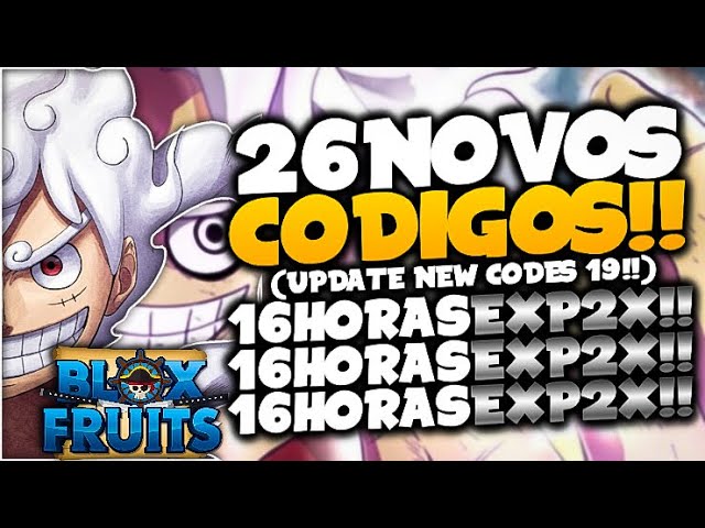 LANÇOU!! 26 NOVOS *EXCLUSIVOS* CODES SECRETOS no BLOX FRUITS CODIGOS! (blox  fruits codes 18) ROBLOX 