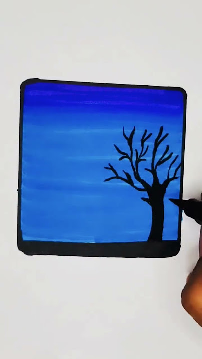 scenery #drawing #painting #art #satisfying #shorts #youtubeshorts #easy #nature