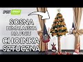 Sztuczna choinka na pniu - sosna himalajska. Jak stylowo ubrać choinkę?