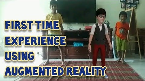 First Time Experience using Augmented Reality (AR) 3D Animation App
