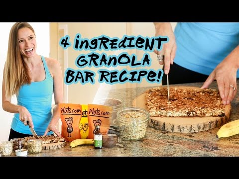 4 Ingredient Granola Bar Recipe | Healthy Snack | Nuts.com