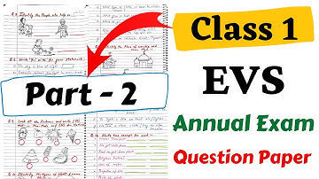 EVS Annual Exam Question Paper Class 1| CBSE Class 1 EVS | Class 1 EVS Test Paper | Class 1 EVS