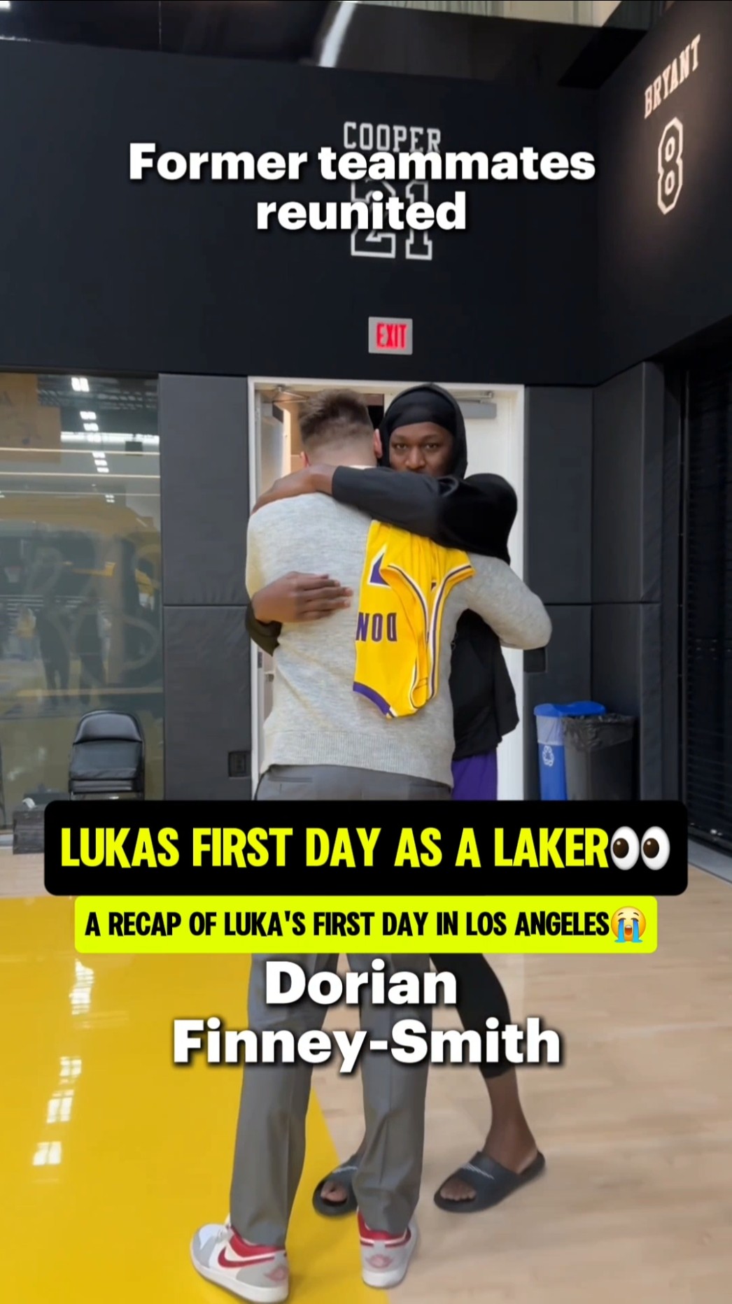 Luka had a busy first day in LA?