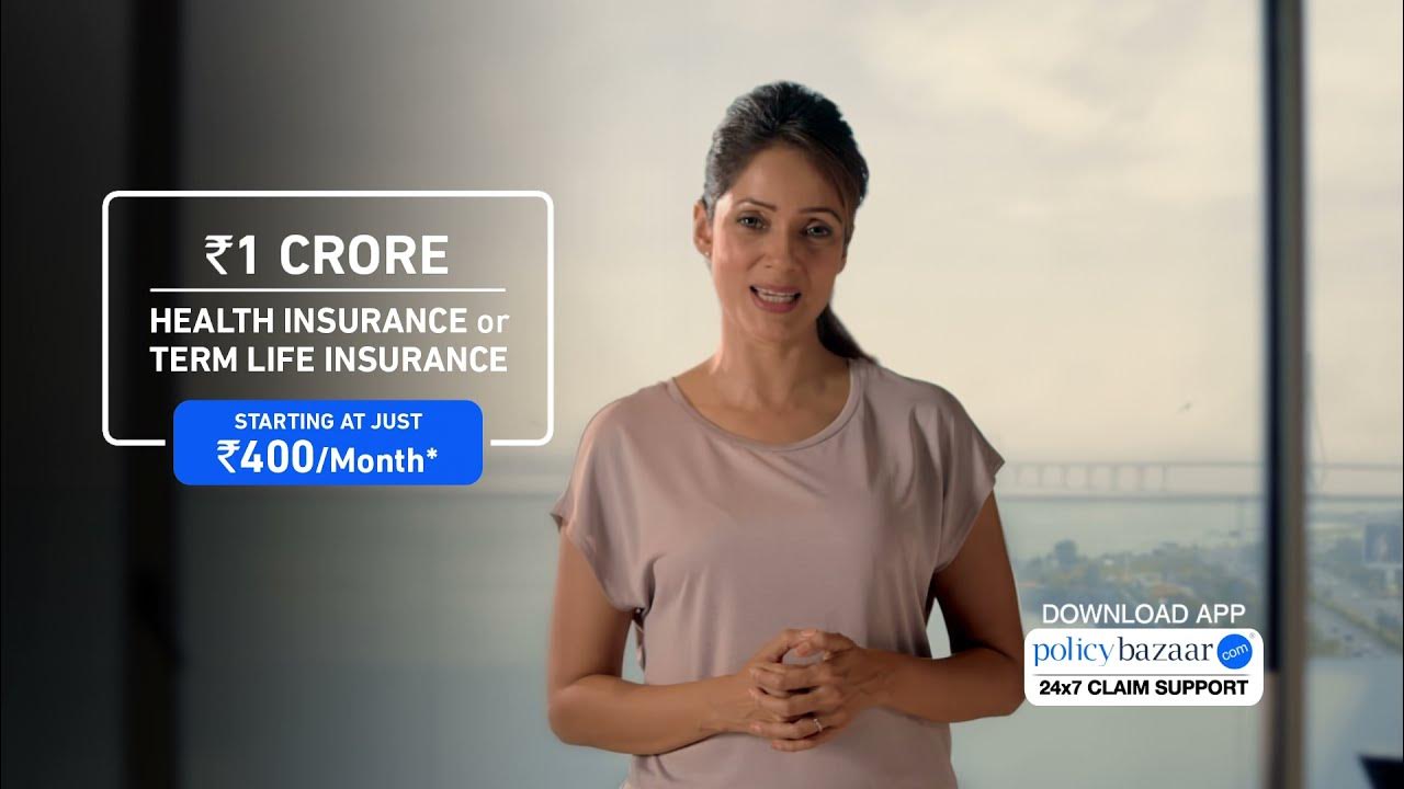 1 crore health and term life insurance plan policybazaar youtube